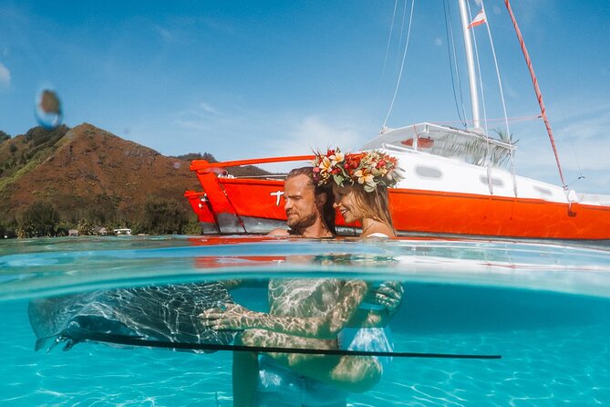 Full Day Tour : Moorea Snorkeling & Sunset Cruise on a Catamaran named Taboo