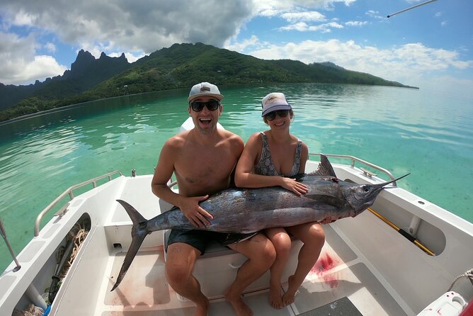 Half-day big game fishing in Moorea Maiao for 2 people