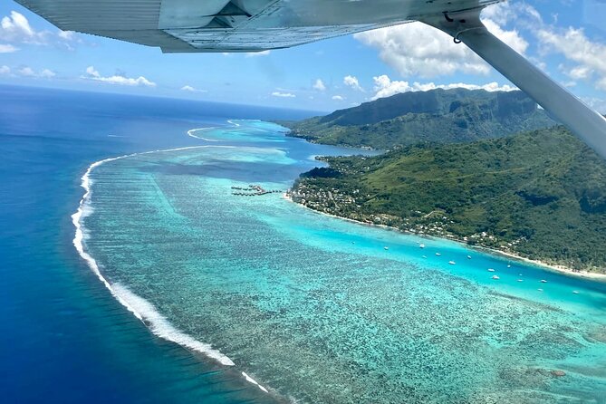 Tour of the island of Tahiti WITH flight over Moorea in a private plane