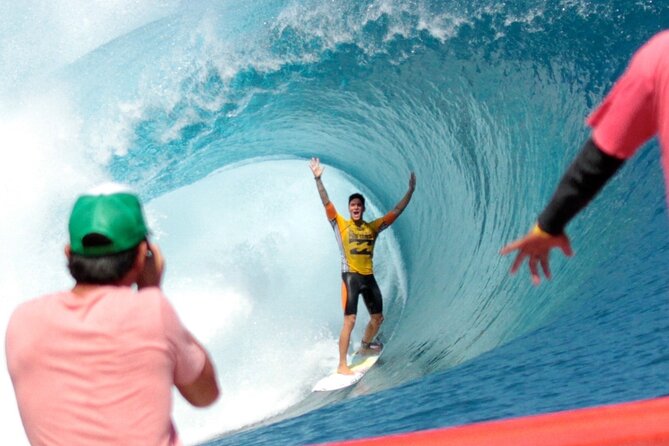 Taxi Boat to Watch the Teahupoo International Surfing Competition