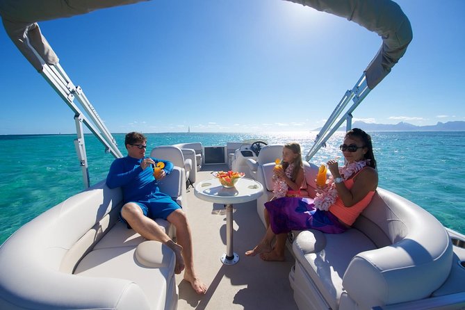 Toa Boat Bora Bora Private Lagoon tour On Majestic Pontoon Boat